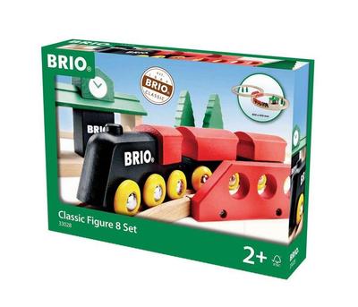 Brio Classic Rail Figure 8 Set 22 Ages 2 and Up Toy Wooden 33028 [Total Pieces] (Train Rail)