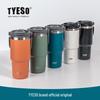 Tyeso Taishuo Stainless Steel Large Capacity Thermos Sports Bottle - Handheld Ice Buster Car-Cup Cold Storage Coffee Kettle