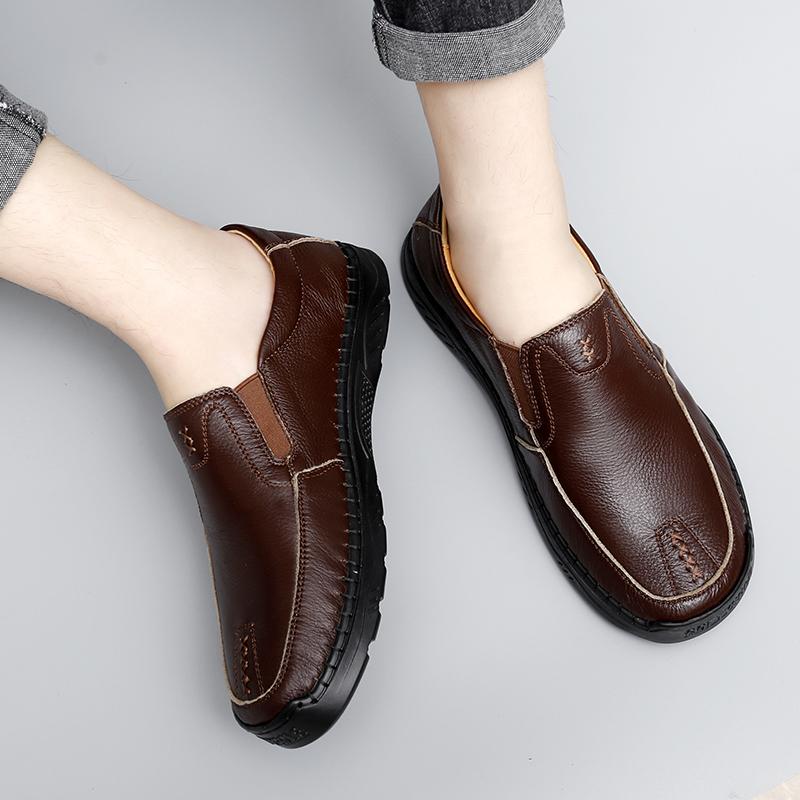 Luxury Brand Men Casual Shoes Lightweight Breathable Sneakers Male Walking Shoes Fashion Handsewn Casual Shoes Big Szie 38-47