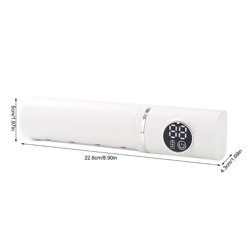 Rechargeable Toothbrush Holder with UVC Disinfectant Dryer Design Space Saving Wall Mounted Bathroom Toothbrush Organizer