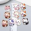 Colorful Enamel Alloy Cat Charms for DIY Bracelets - Set of 10