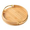 Sturdy Bamboos Snacks Tray Great For Entertaining Guests Home Or Hotel Event