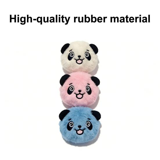 Brinquedo de Bola que Faz Barulho para Cachorro Pelúcia Bola de Borracha Saltitante Brinquedo de Mastigar para Cachorro Brinquedo Interativo para Filhotes Dentição para Cães Pequenos e Médios