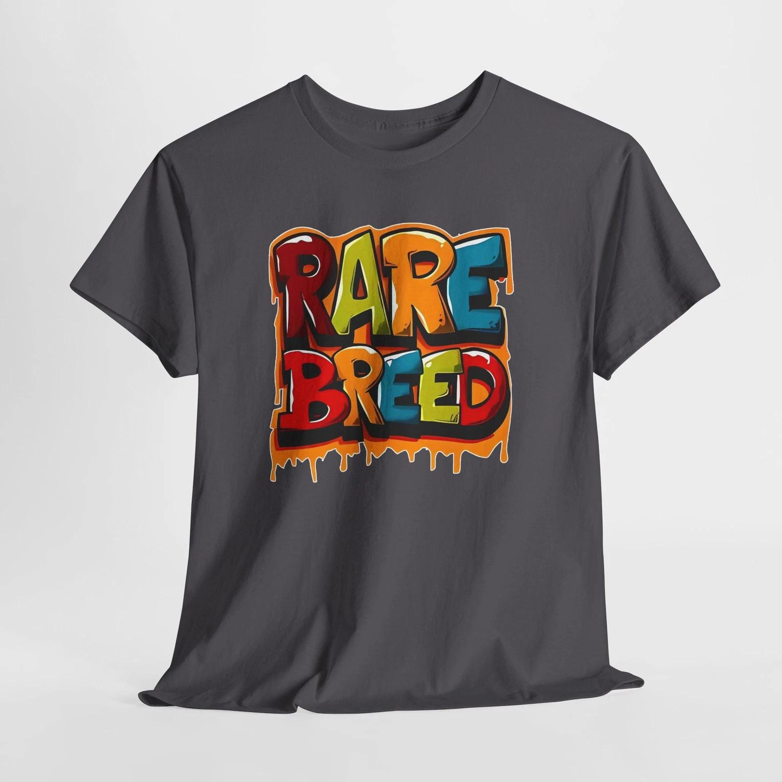 Rare Breed tee | Graffiti street art lettering, colorful drips 3XL