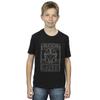 Star Wars Boys The Mandalorian The Way Outline Helm T-Shirt