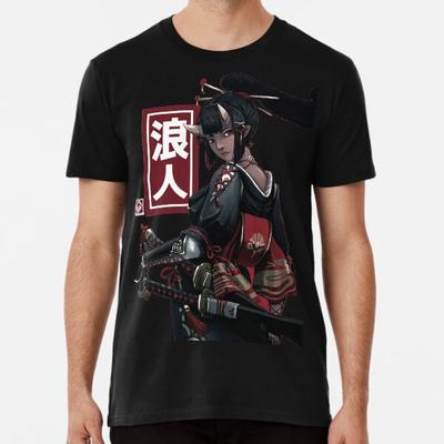 Japansk Ninja Geisha Samurai Jente S til 5XL Laget i AU/USA T-skjorte