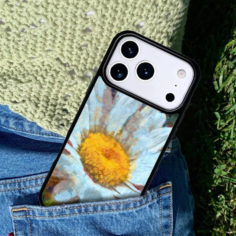 Daisy White Yellow Flower Phone Case Cover for IPhone 11 12 13 14 15 16e 17 Pro Max Coque for IPhone 17 Air