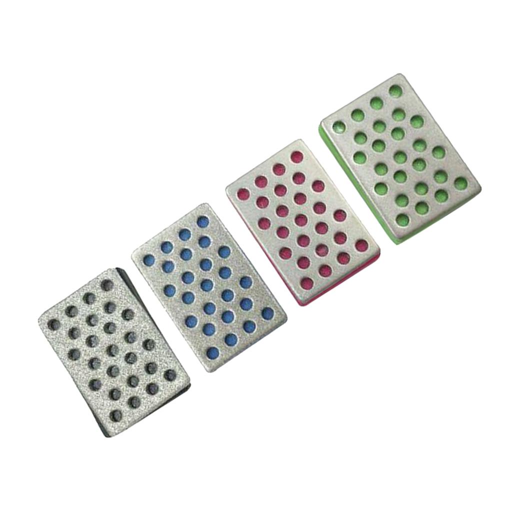 

4x Diamond Sharpener Sharpening Stone Whetstone for Snowboard Ski, Also for Outdoor Camping Garden Kitchen(240, 360, 500, 1000#) L