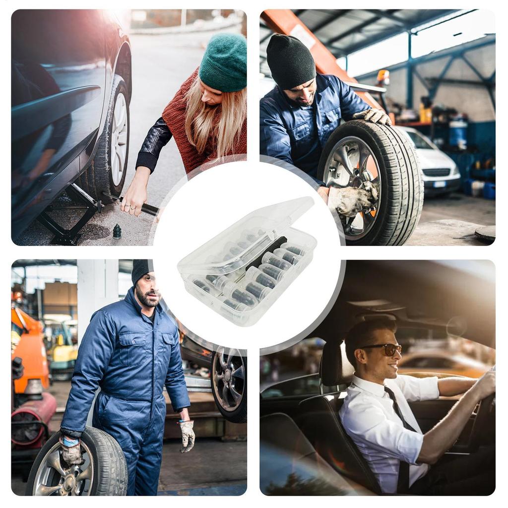 1 BOX Motorcycle Vacuum Tyre Repair Nail Kit Car Scooter Bike Tubeless Rubber Nails Tire Puncture Repair Accessories