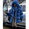 Faux Winter Womens Fur Coats Cozy Jacket Hooded Thicken Coat Outwear Overcoat