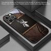 Curved Deer Head Pattern Tempered Glass Black Phone Case For iPhone 17 16 15 14 13 12 11 Pro Max 17 Air 7 8 Plus XR XS X Cover