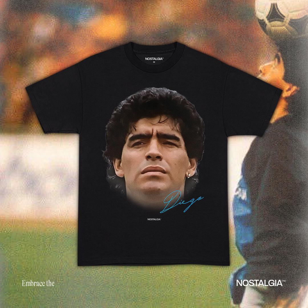 

Diego Maradona Printing T-shirt Super Foot Star Print T-shirt Oversized Y2k Men s and Women s Short Sleeve Streetwear Big Face Graphic Tee M