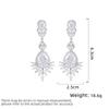 Women's Light Luxury Design Elegant Inlaid Zircon Long Water Droplet Earrings Fashionable And Versatile Niche Design Earrings