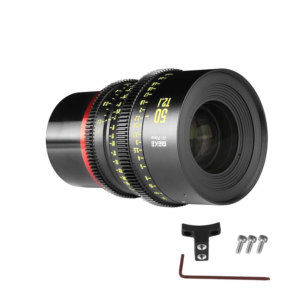 MEKE 50mm Full Frame Manual Focus Cinema Lens CanonMEKE 50mm Full Frame Manual Focus Cinema Lens for Canon RF Mount Cameras For RF Mount Cameras T2.1