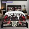 Rock Band Action Intense Performance Bedding (1 * duvet cover + 2 * pillowcase, without core) 2D Flat Bedding set Soft and comfortable