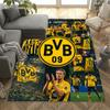 Bvb Borussia Dortmund Football Club Floor Mat Design For Dining Room Balcony Playrooms Kitchen Antislip Rug Anime Office Decor Perfect Gift For Womenm