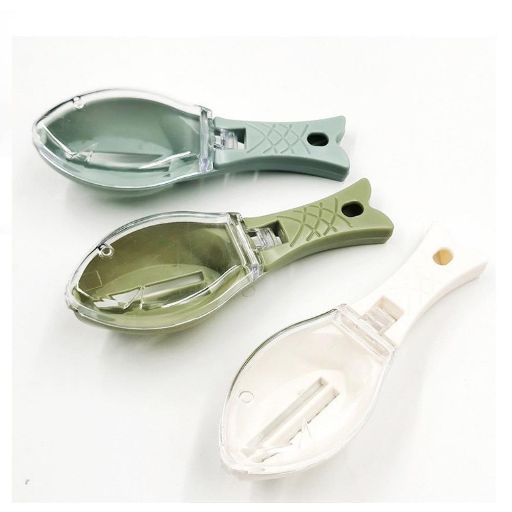 JOYBLISS Fish Scales Graters Scraper Fish Cleaning Tool Scraping Scales Device with Cover Home Kitchen Cooking Fish Tool Kitchen Tools