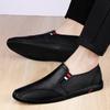Brand New Top Layer Cowhide Business Casual Leather Shoes Men's Fashion Outdoor Comfort Breathability Low Top Driving Men Shoes