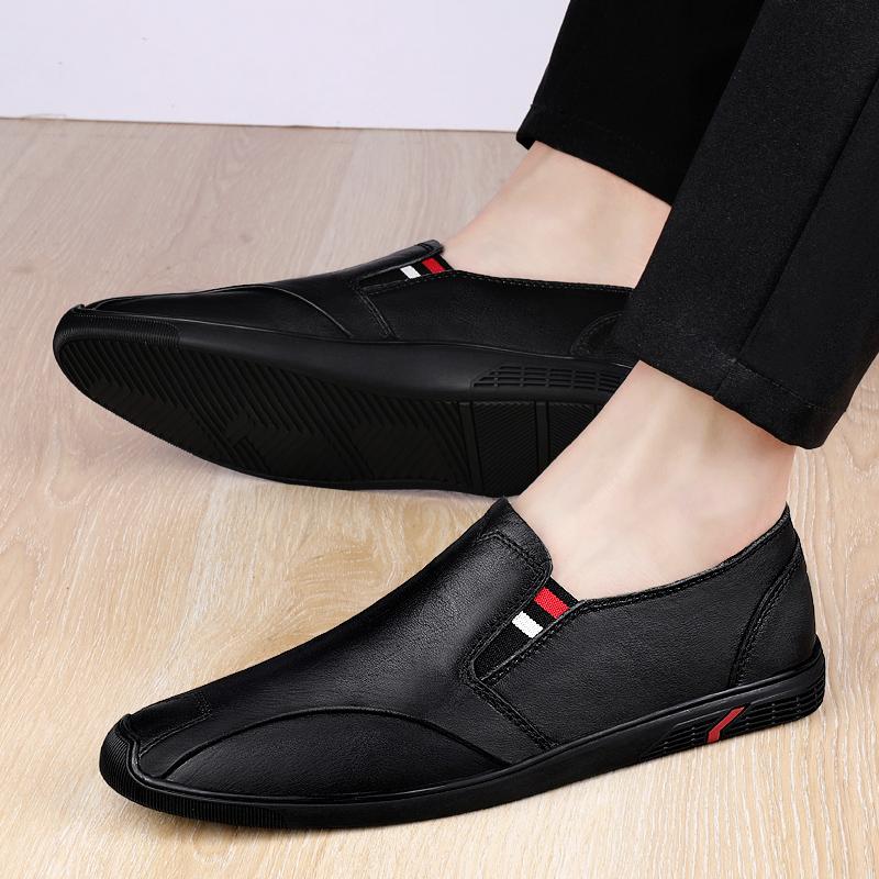 Brand New Top Layer Cowhide Business Casual Leather Shoes Men's Fashion Outdoor Comfort Breathability Low Top Driving Men Shoes