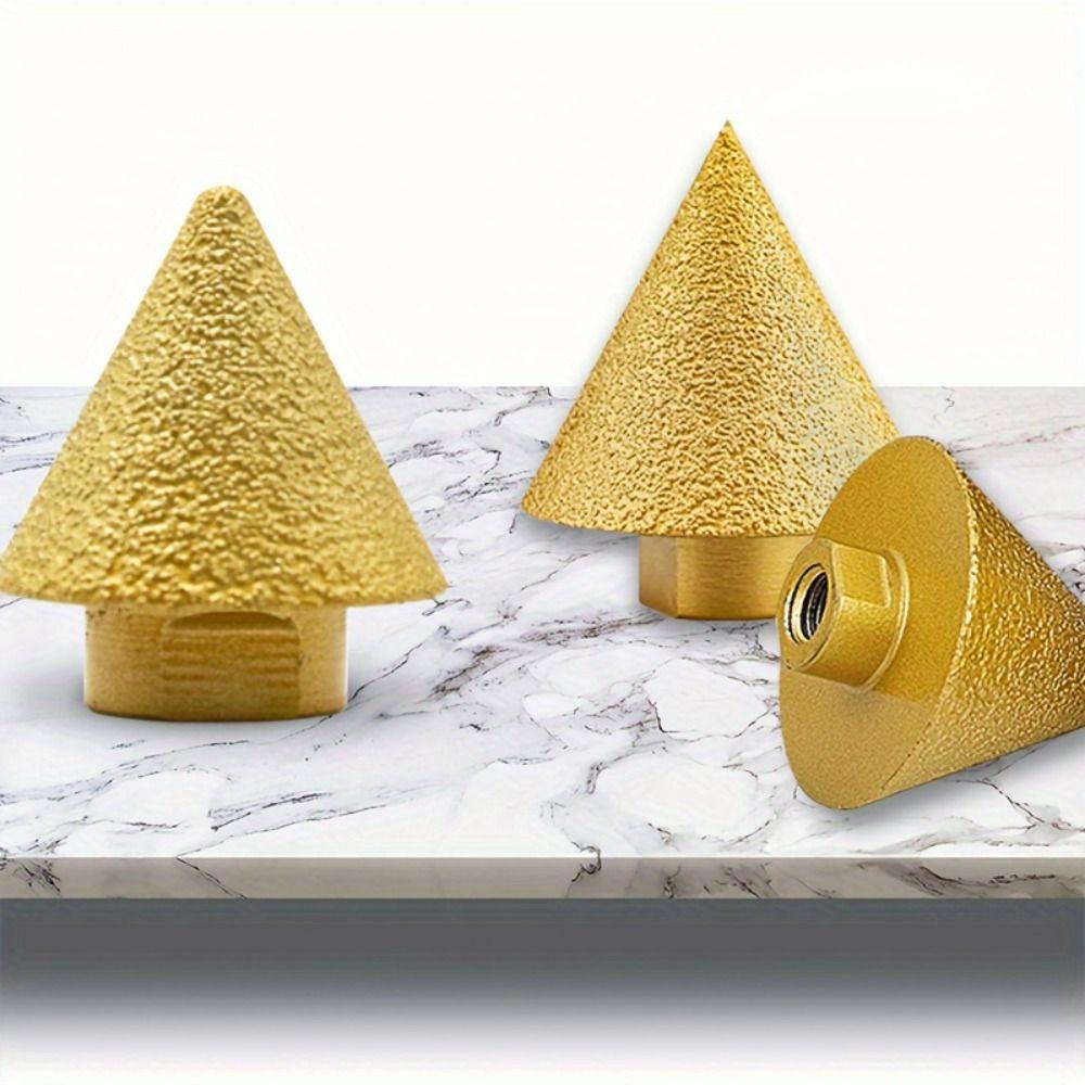 

Polishing Beveling Chamfer Bit M10 Thread Conical Grinding Wheel Marble M10-38MM-Style B