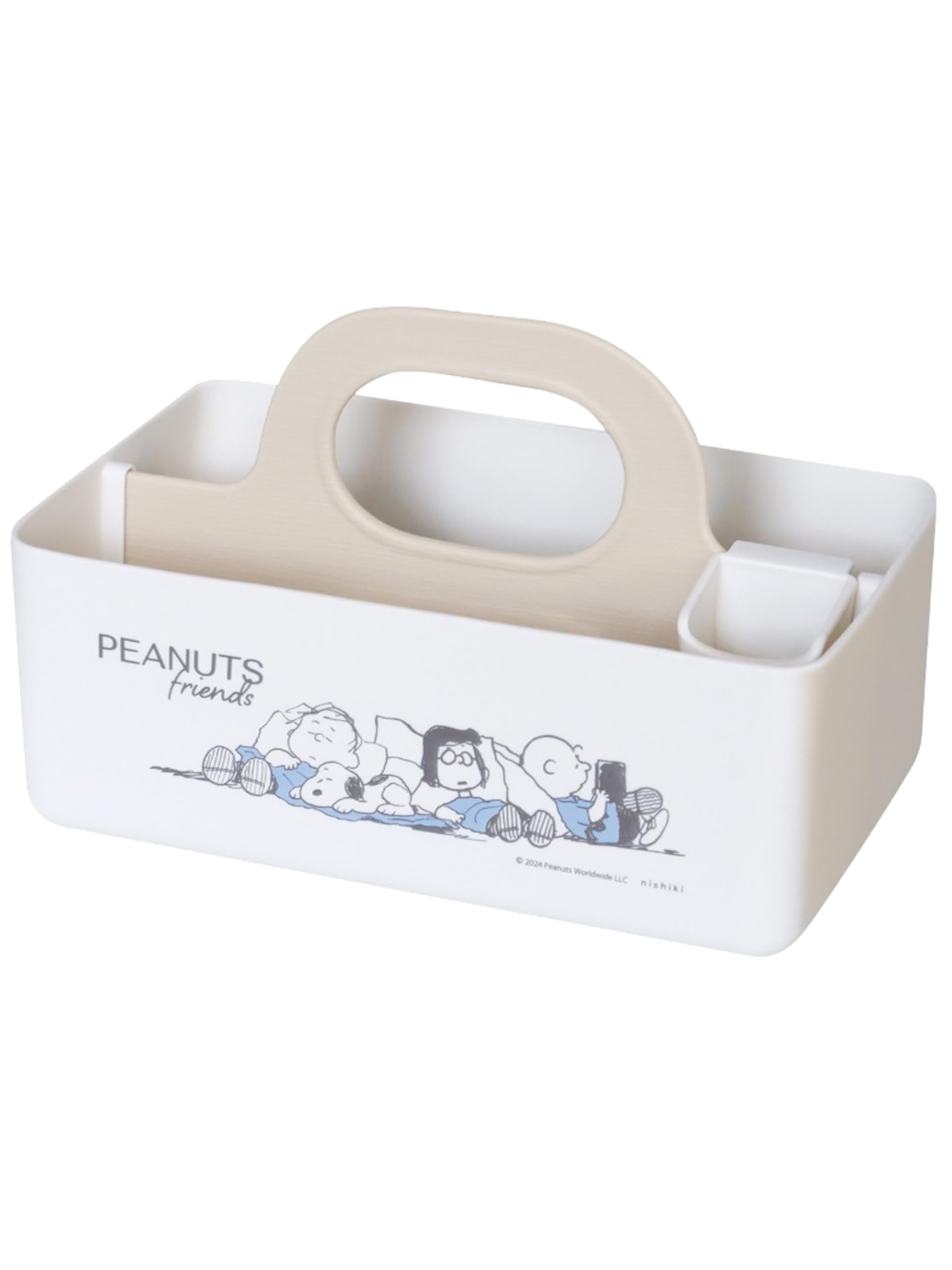 

Nishiki Kasei Snoopy Mini Motte W x D x Desktop Made in Japan Case, Approx. 8.7 5.5 5.5 H, Storage,