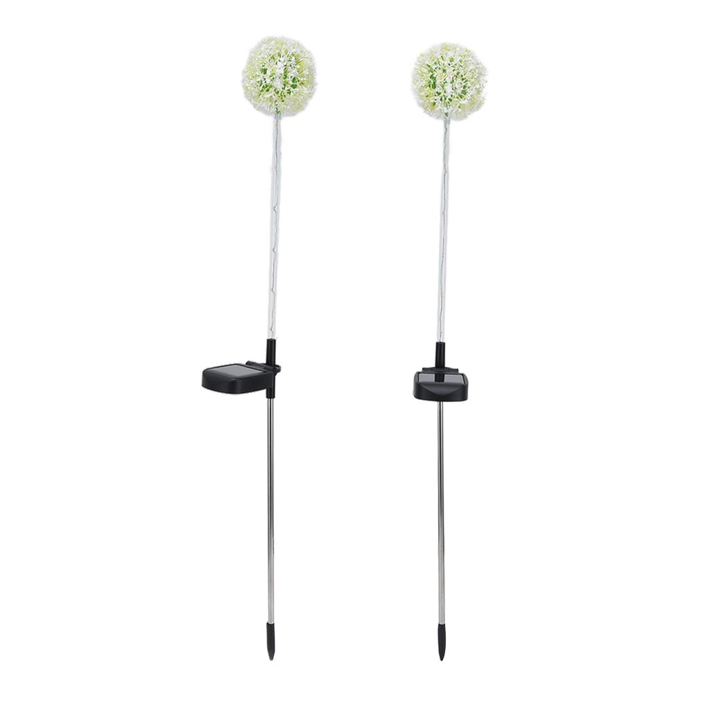 2set Solar Dandelions Garden Lights 6LED Colorful Outdoor Lawn Lamp for Patio Yard Balcony6LED
