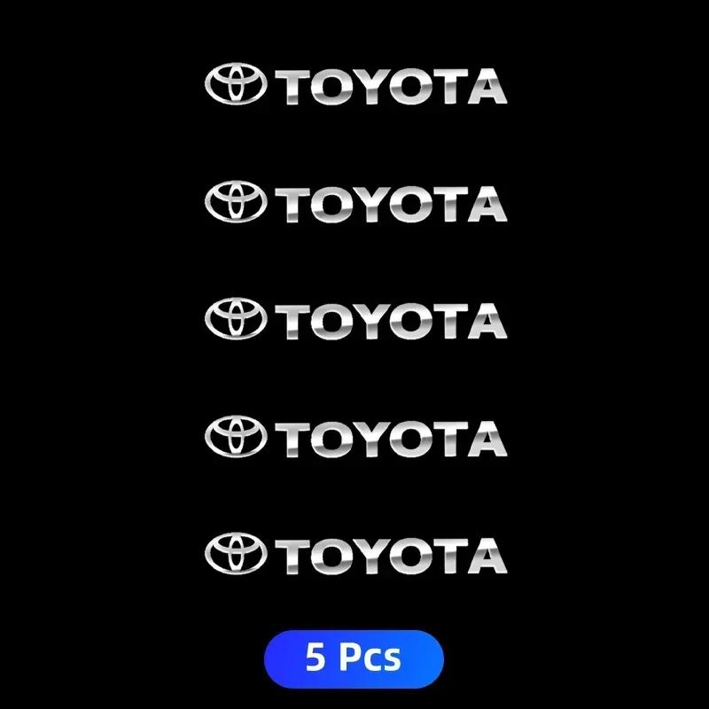 Emblème Métallique Décoration Auto Autocollants Essuie-Glace Autocollants Réflectifs pour Vitre de Voiture pour Toyota Corolla Camry RAV4 Yaris Vios Highlander Alphard
