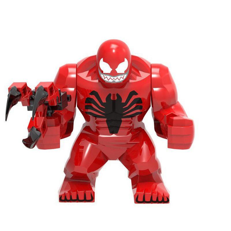Non-Toxic Superhero Figure Panther Red Hulk Big Size Crocodile Thanos Hulk Building Blocks Children Assembled Educational Toys