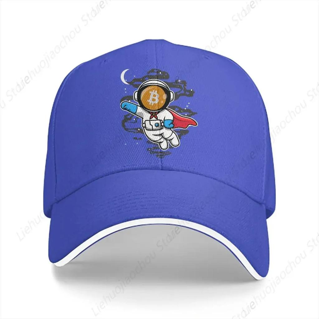 To The Moon Crypto Token Baseball Cap Unisex Hats Visor Protection Snapback Funny Astronaut Bitcoin Gifts Caps