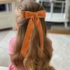 Cute Velvet Bow Hairpins Set Women Children Girls Hair Clips Pin Barrettes Accessories Hairclip Headdress Headwear Ornament