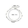 Niche design sense titanium steel melon seed chain bracelet men's versatile light luxury Ins hip-hop street style bamboo leaf plain chain