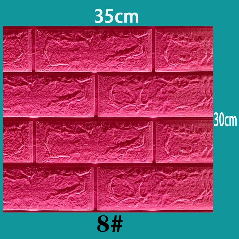 

10 шт. самоклеящиеся наклейки на стену для домашнего декора Muticolor DIY водонепроницаемые пенопластовые обои Гостиная Кухня ТВ фон инструменты для украшения розы красного