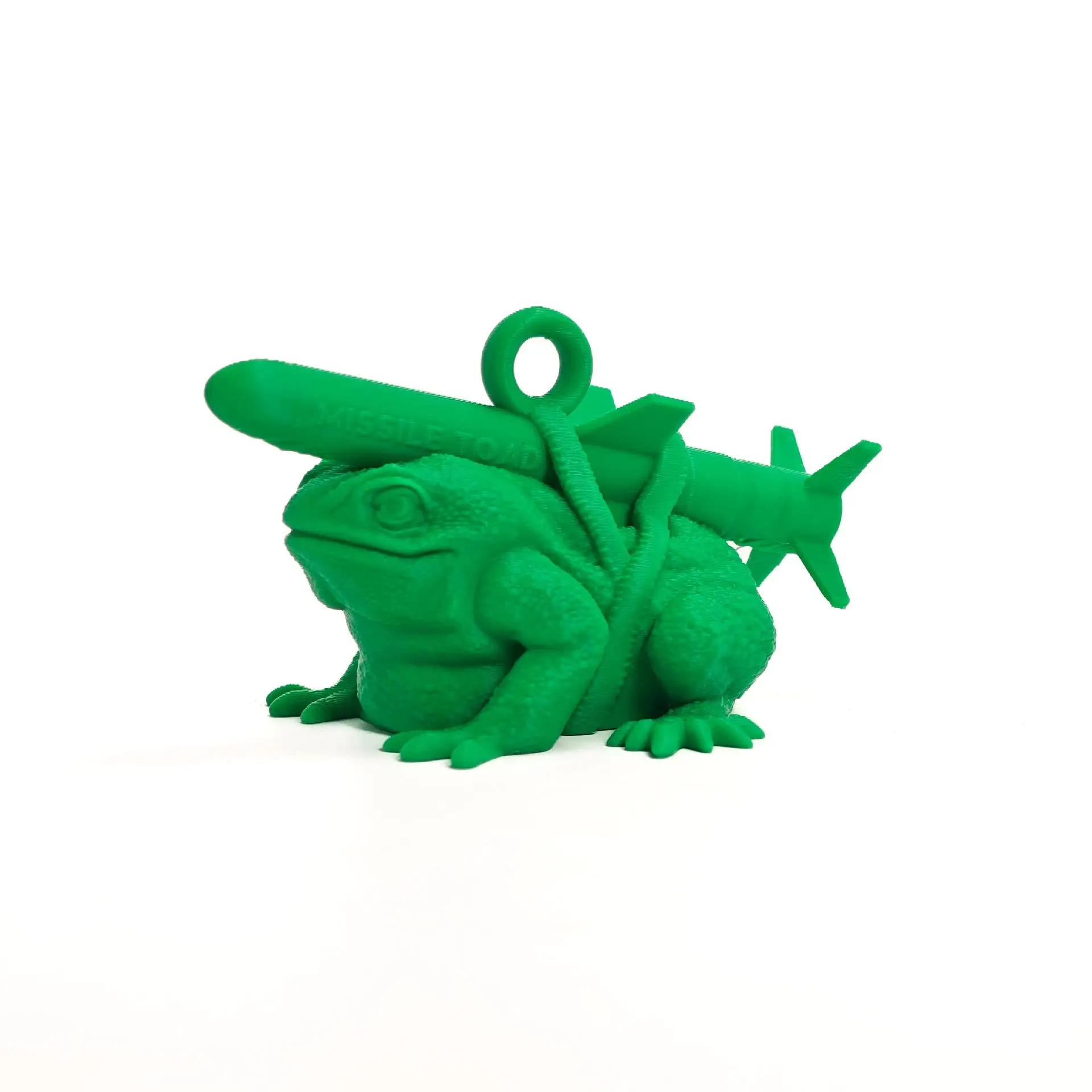 Creative Rocket Frog  Funny Tabletop Ornament Missile Toad Christmas Ornament Ugly Joke Holiday Decorative Ornaments