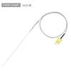 2025+K Type Thermocouple with Plug, Meter Temperature Sensor Probe -50 To 1100°C,3.3ft Wire 0.5x300mm