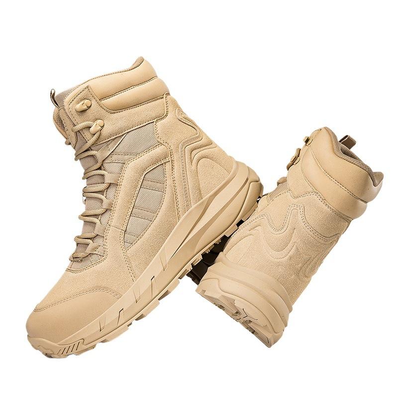 Large Size Breathable Tactical Boots Special Outdoor Hiking Wear-resistant Training Combat Boots High Top Military Boots
