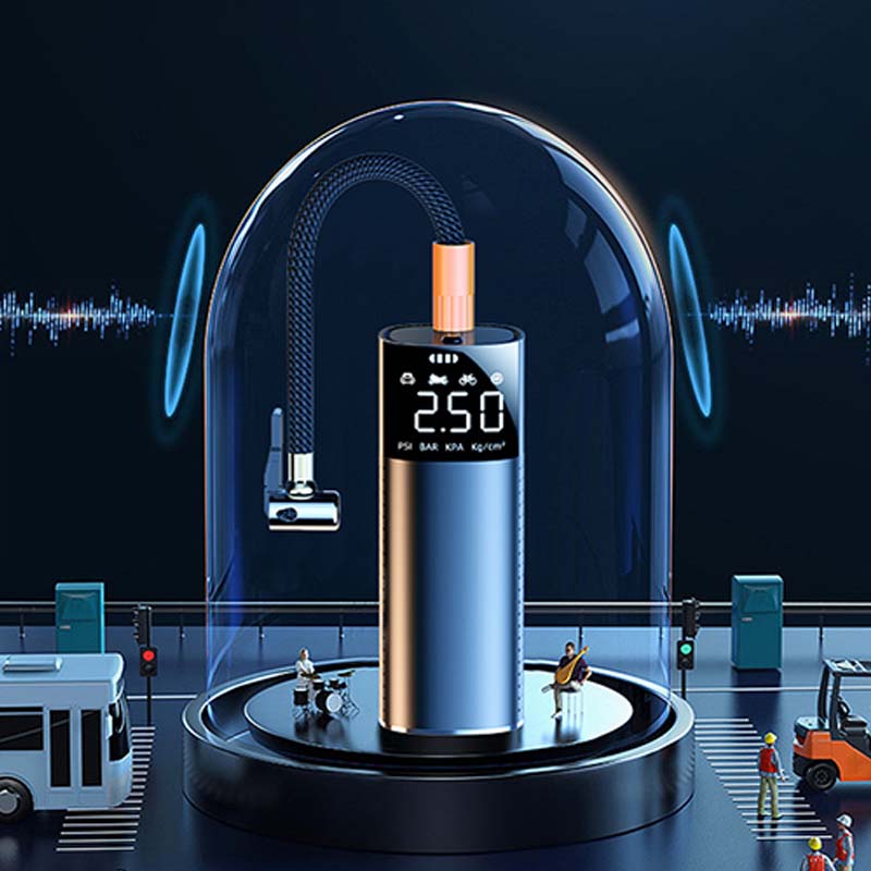 New Wireless Smart Car Air Pump Small Portable Car Tire Inflation Charging Lighting Accurate Pressure Emergency Power Lighting