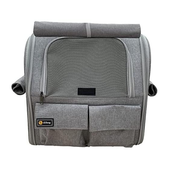Cat carrier bag Cat carrier backpack Pet carrier backpack Cat carrier backpack Dog carrier (gray)
