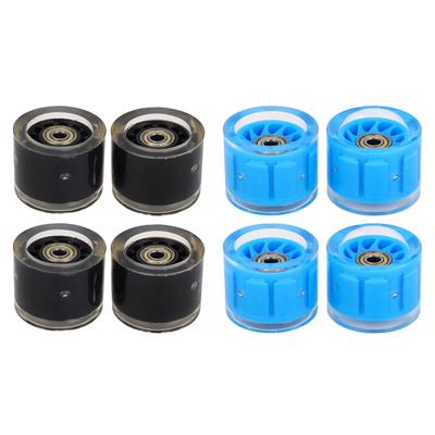 4 PCS Longboard Wheels and Bearings Skateboard Wheels Magnetic Core Friction High Rebound PU 55x45mm