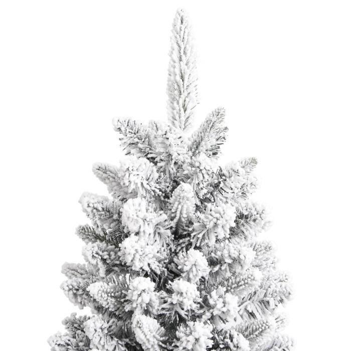 VidaXL Sapin de Noël artificiel avec neige floquée 210 cm PVC et PE345191