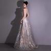 Toast Bride 1011 New Light Luxury Niche Sequins Neck Sleeveless Banquet Host Evening Dress Dress