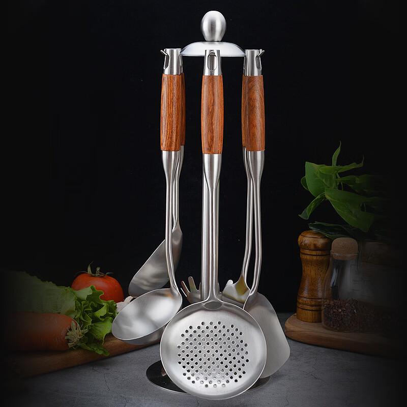 Hansheng 304 Stainless Steel Kitchen Utensils with Pearwood Handle