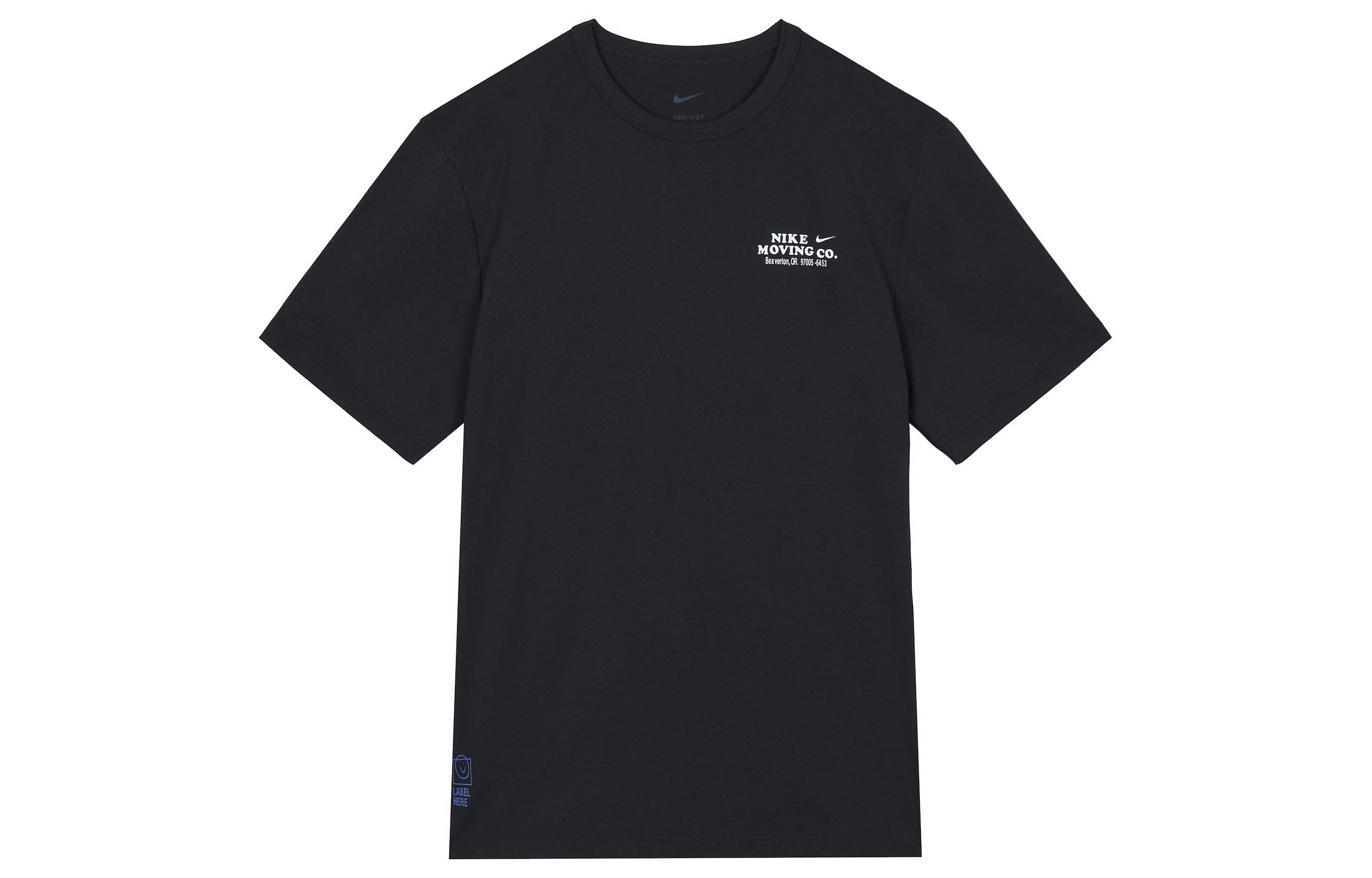

Nike T Shirts Men s Black Crew Neck Moderate Straight Fit DX0907-010 M