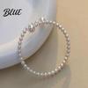 Lightweight Elastic Bracelet Women Faux Pearl Fit Warm Luster Minimalist