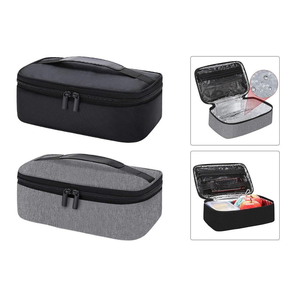 Portable Insulated Lunch Box Resistant Lining Reusable Leakproof Tote Bag for School Office Picnic Adults Women Men
