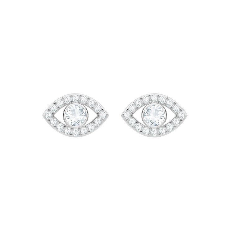 Swarovski Luckily Evil Eye Earrings Women earrings Silver 5377741 Box (Random Color)