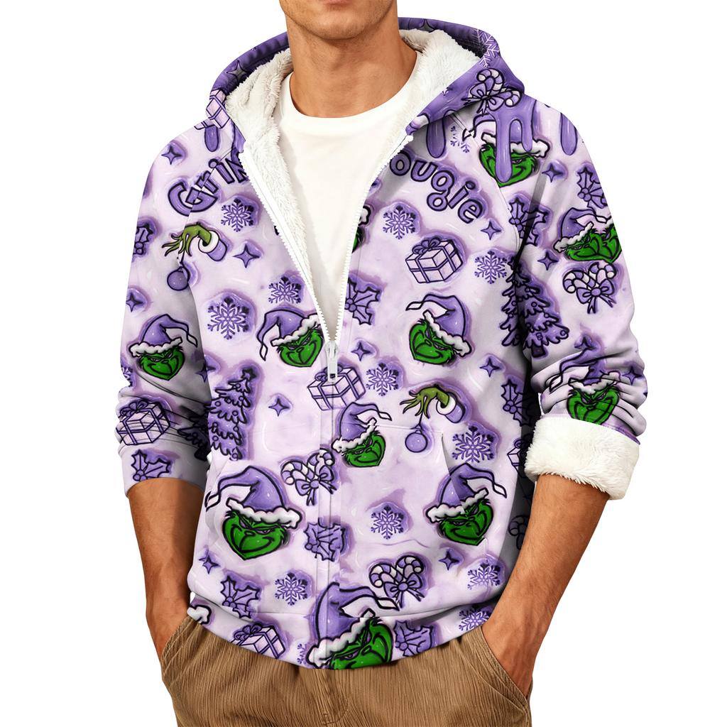 Pánská ležérní teplá bunda s kapucí