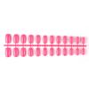 24 Pieces Square-shaped Solid Coffin False Nails Medium Length DIY Exquisite Novel Colour-fast Nail for Manicure Salons