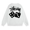 Sudadera Unisex con Estampado Stusy de Algodón Puro con Cuello Redondo - Estilo Moderno, Holgado y Casual