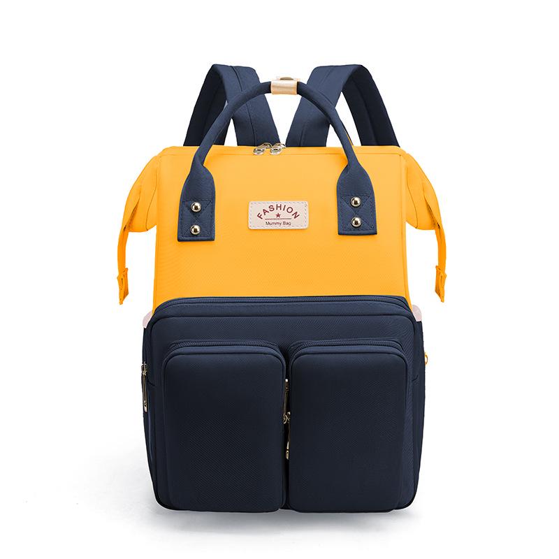 Stylish Multifunctional Mommy Backpack: Handheld & Shoulder Maternity Bag for Convenient Baby Outings