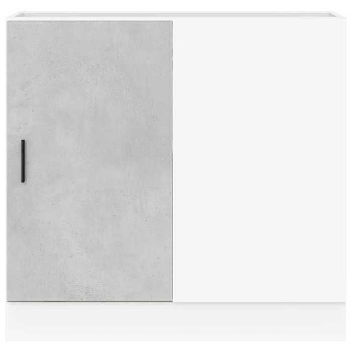 Maison Exclusive - Meuble sous évier "Lyon" Gris béton Bois d'ingénierie